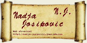 Nadja Josipović vizit kartica